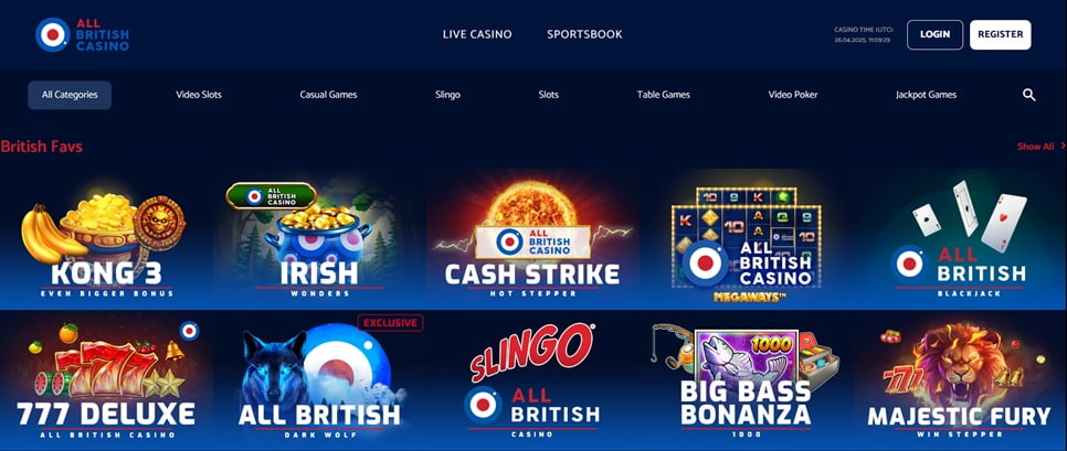 All british casino