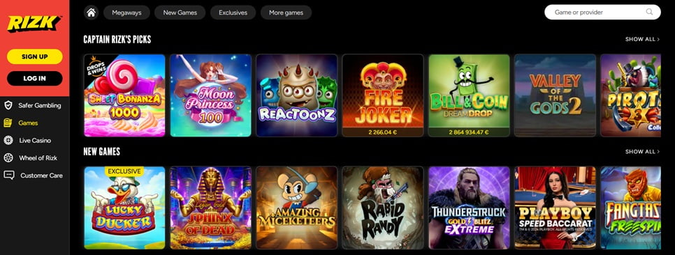 Rizk casino